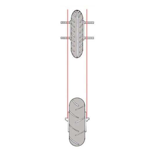 B.A.T. (Bike Alignment Tool) laser alignment