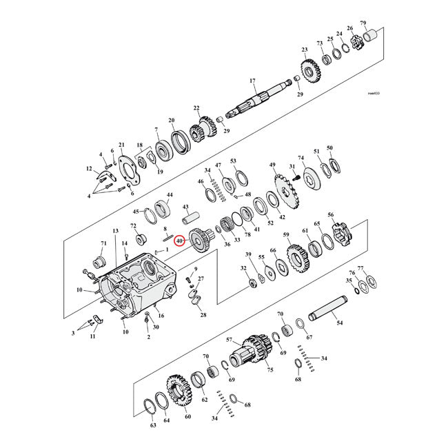 Andrews, transmission maindrive 4th gear 26T