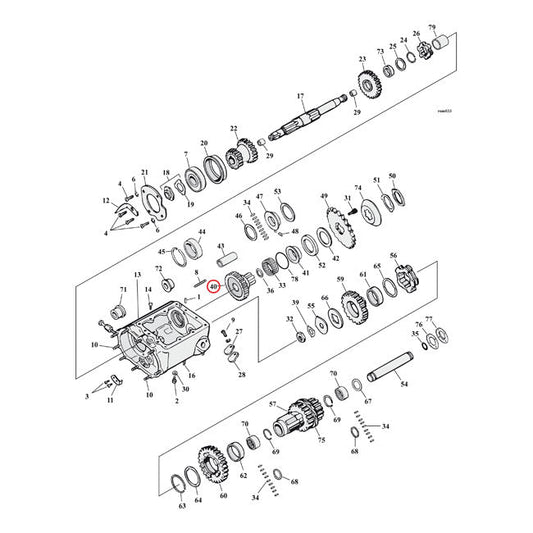 Andrews, transmission maindrive 4th gear 26T