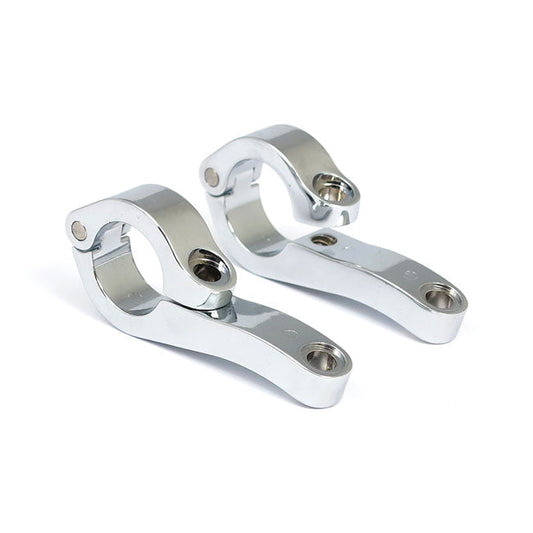 Engine guard clamp set, for spotlamps long