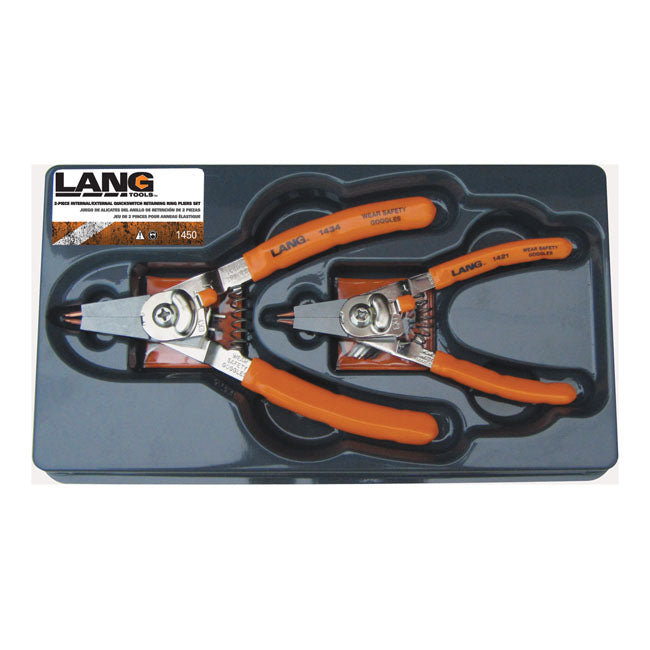 Lang Tools, ''quick switch'' retaining ring pliers. 2-pc set