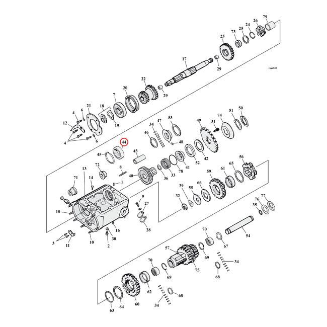 JIMS, outer bearing race, transmission mainshaft. STD
