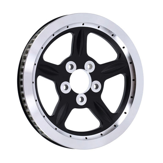 Reproduction OEM style wheel pulley, 68t. Black cc