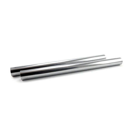 Fork tubes 41mm, 26-7/16". show chrome