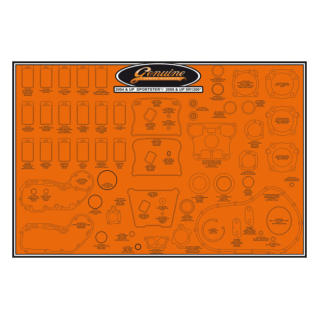James, gasket & seal board. 04-22 XL Sportster, XR1200