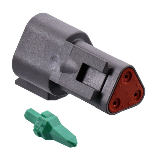 NAMZ, Deutsch connectors. Gray, receptacle, 3-pins