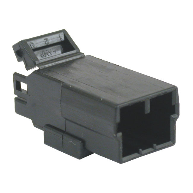 NAMZ, AMP Multilock connector. Black, receptacle, 3-pins