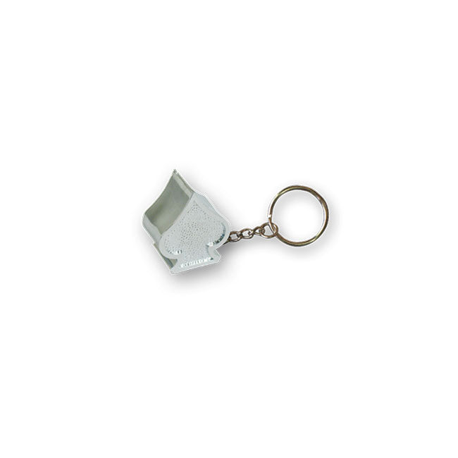 Triktopz Spades key chain chrome glitter