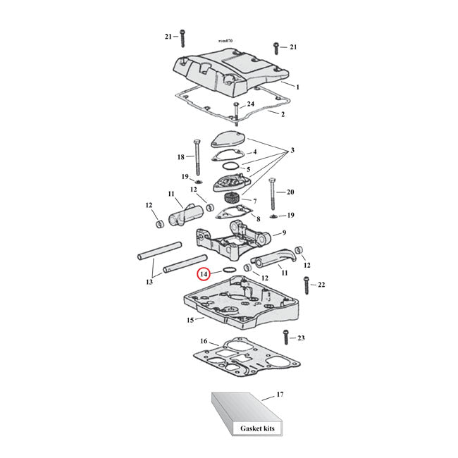 Cometic, o-ring breather baffle