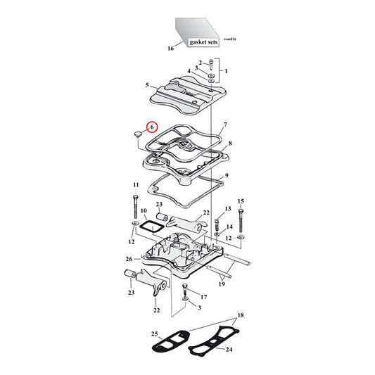 Cometic, rocker cover umbrella valve