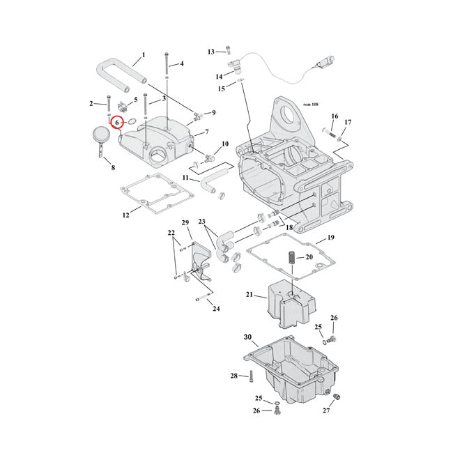 Cometic, O-ring neutral switch / oil pump / crankcase
