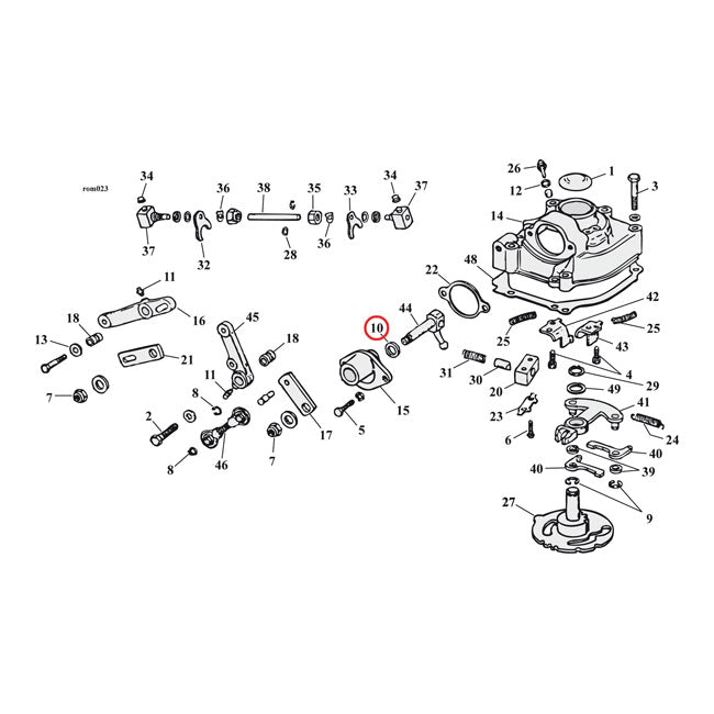 Cometic, oil seal shifter shaft cover