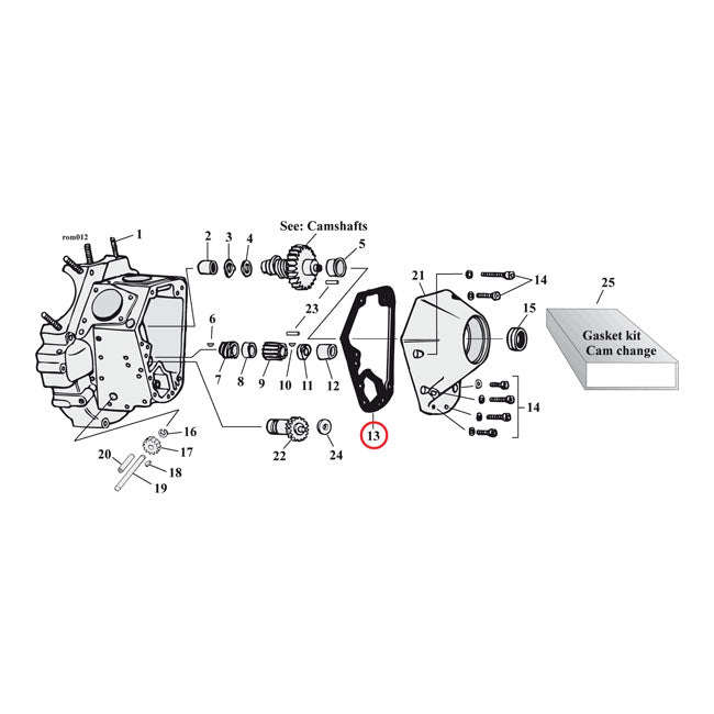 Cometic, cam cover gaskets 060" AFM