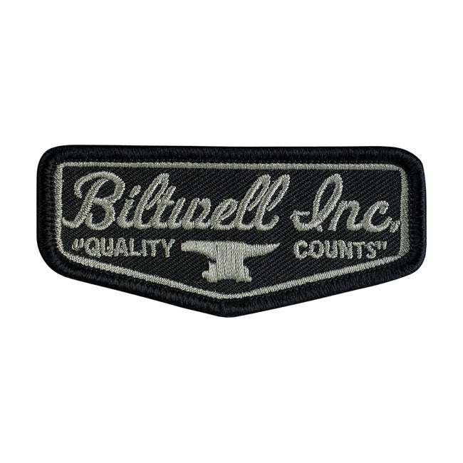 Biltwell Logo patch 3" black/grey
