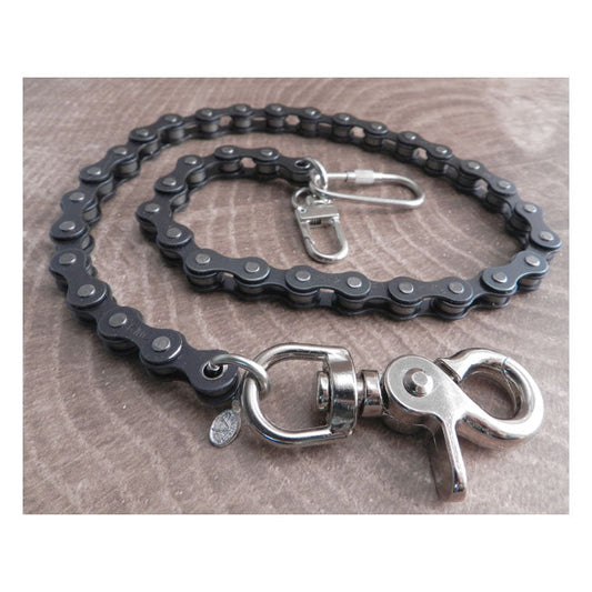Amigaz Black Bike Wallet Chain 18"