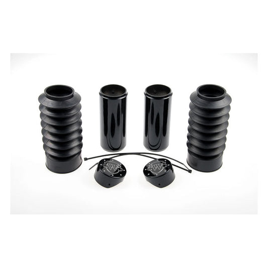 Cult-Werk, 6-piece fork tube cover kit Gloss black Logo