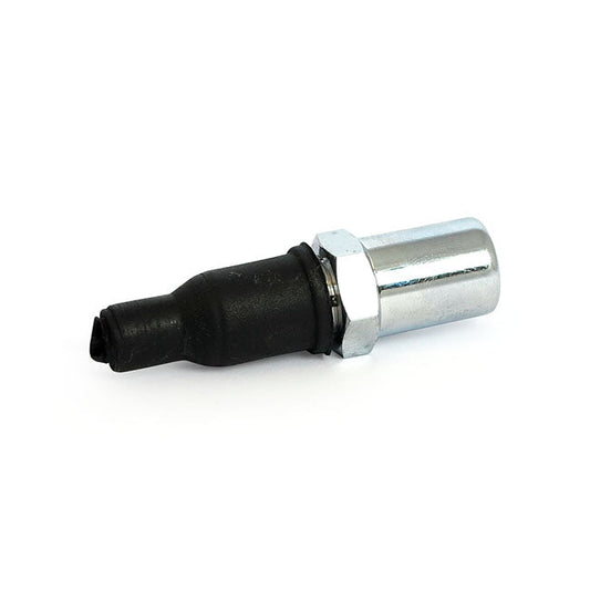 License plate light mount bolt. Plain. Chrome