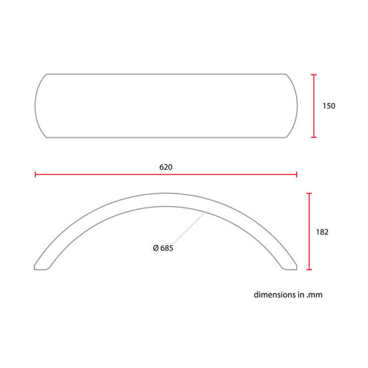 C-Racer universal 17/18" rear fender No1