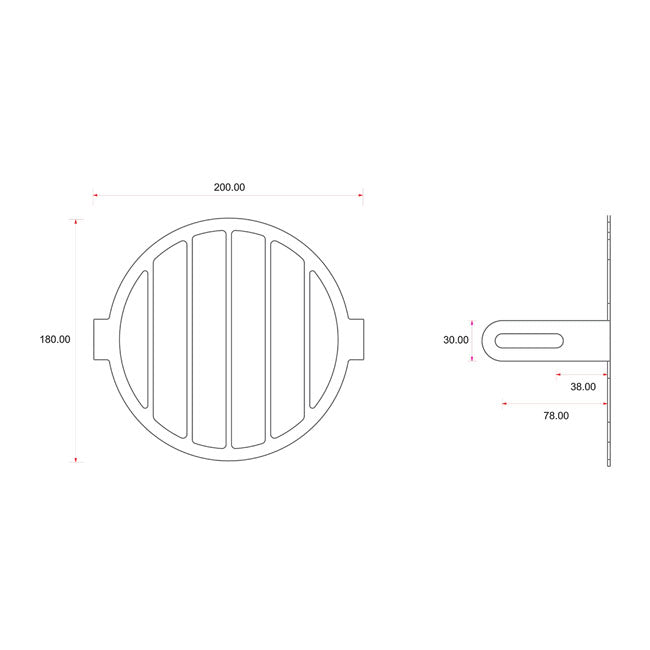 C-Racer universal headlight grill No2 Bars