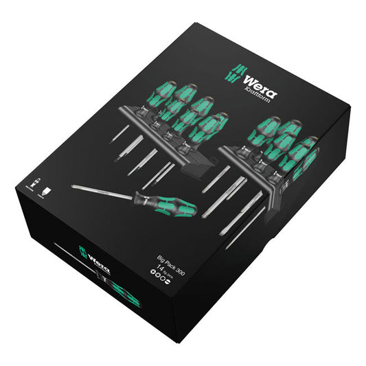 Wera screwdriver set 14 pcs. Kraftform 300 plus big pack