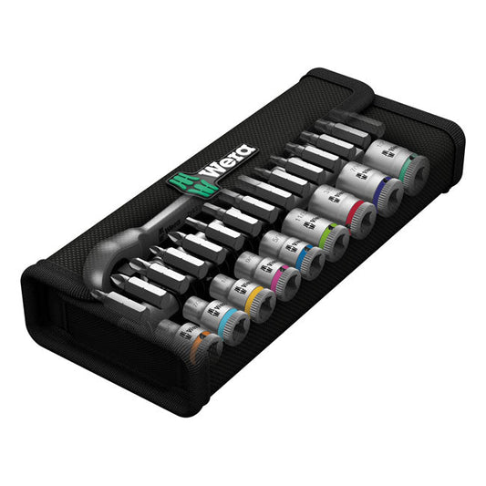 Wera Zyklop ratchet switch kit 28 pcs. 1/4" drive - US Sizes