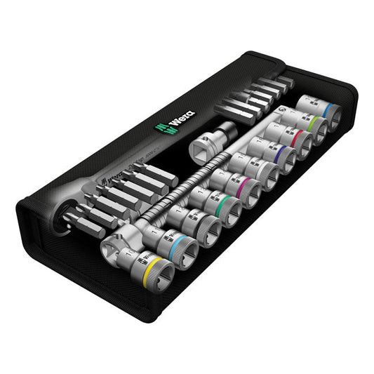 Wera Zyklop metal ratchet switch kit 1/2" drive Metric sizes