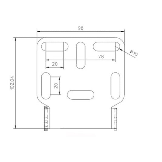Zieger, under fender license plate bracket kit. X-Line2