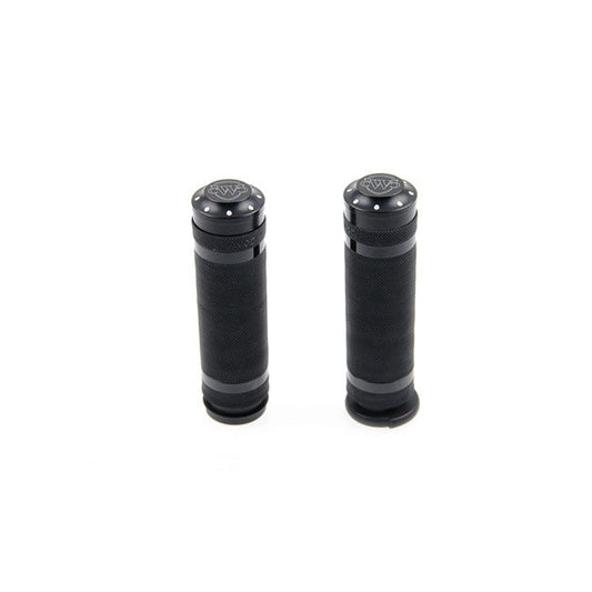 Cult-Werk, 1" / 25.4mm Grooved handlebar grips. Black