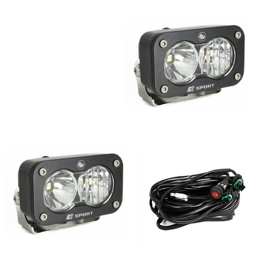 Baja Designs S2 Black LED Auxiliary Light Pod Pair