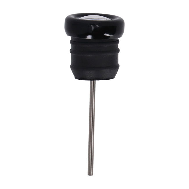 Oil tank dipstick with temperature gauge Black w/black face