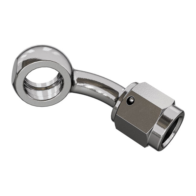 Goodridge, banjo adapter 45 degree 3/8" or M10 bolt hole