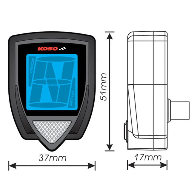 KOSO, digital gear indicator