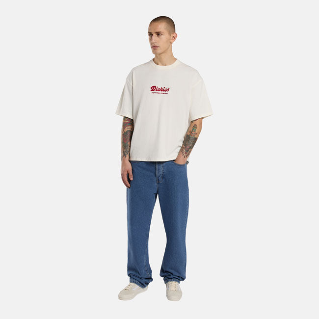 Dickies Lewistown Embro t-shirt egret
