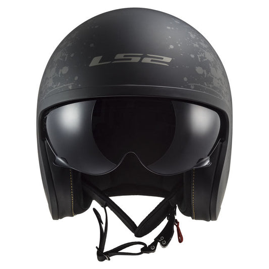 LS2 Spitfire II black Flag helmet