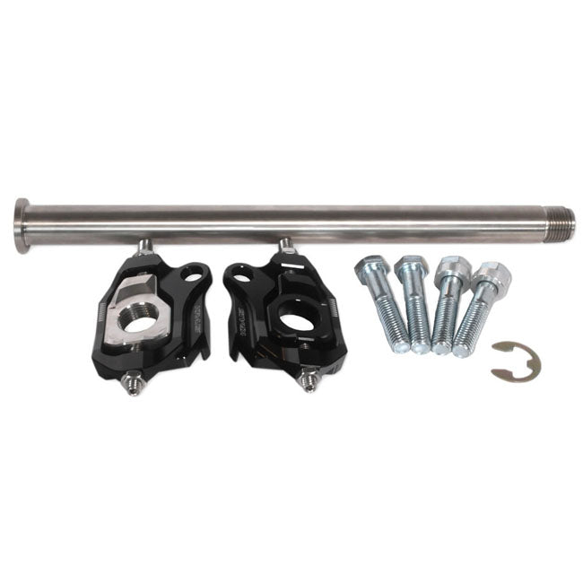 Kraus, Vector One Flushline axle & adjuster. Black