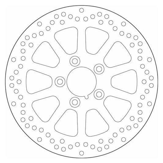SBS, ''10-Spoke Rigid'' brake rotor 292mm. Rear