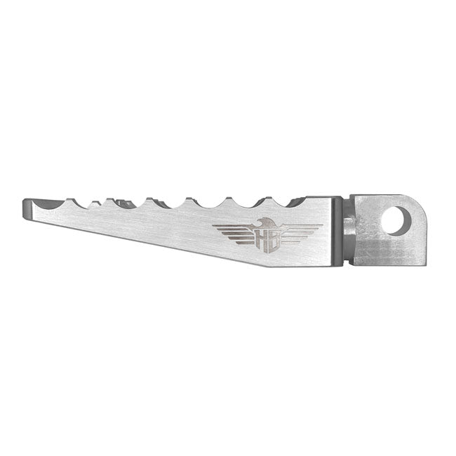 HeinzBikes, MX passenger foot pegs V1. Silver