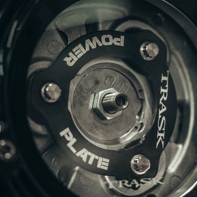 Trask, Power Plate. Black anodized