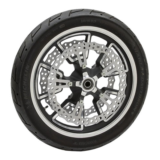 Arlen Ness, 15" Jagged front Big Brake rotor kit Left side