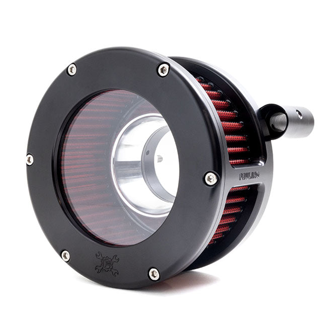 Feuling, BA air cleaner kit. Black. Clear cover