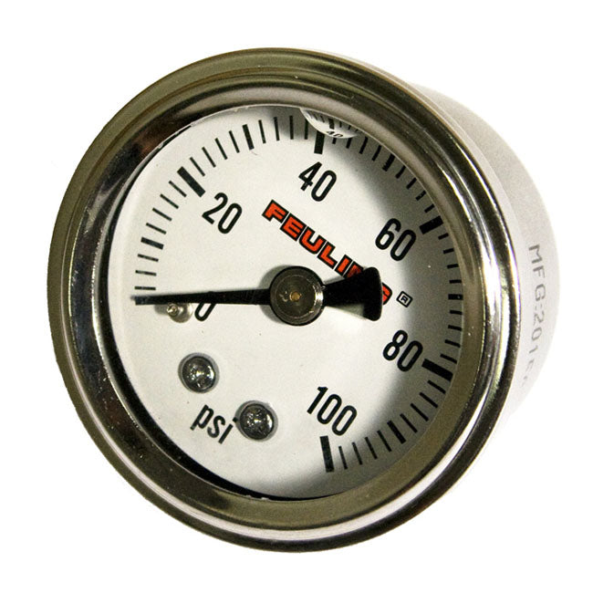 Feuling, liquid filled 100PSI oil pressure gauge