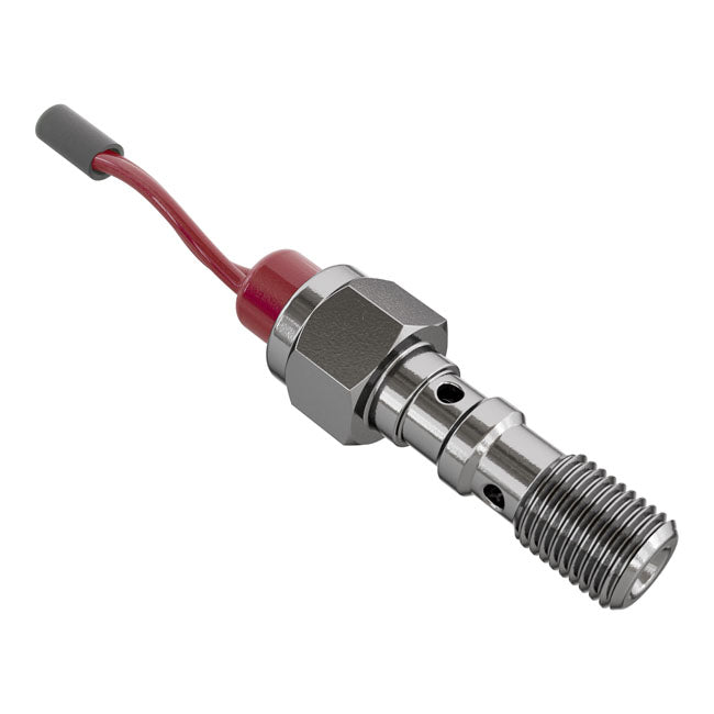 Goodridge, M10 x 1.25 double banjo brake switch. SS