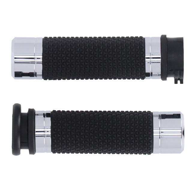Avon Grips, K25 grips push-pull. Black chrome