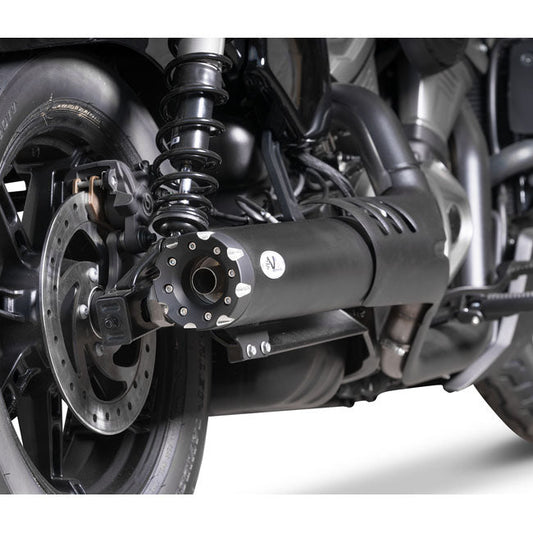 V Performance slip on muffler for Nightster. Black