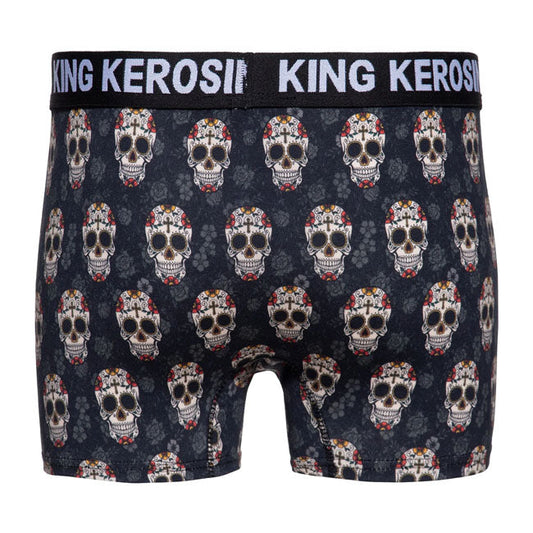 King Kerosin Sugar skull underwear black
