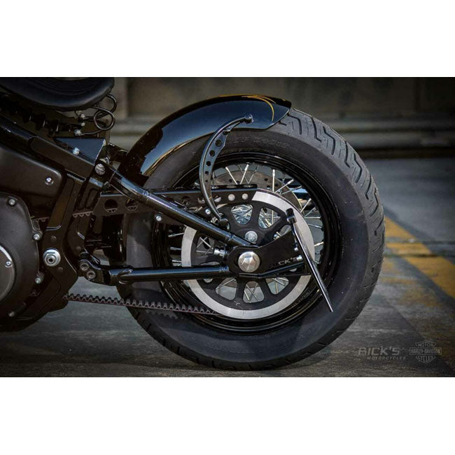 *14 DAYS EXTRA TRANSIT TIME* Rick''s Motorcycles, side mount license plate kit short Black