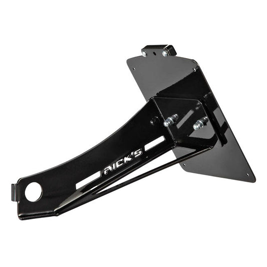 *14 DAYS EXTRA TRANSIT TIME* Rick''s Motorcycles, side mount License plate bracket. Black