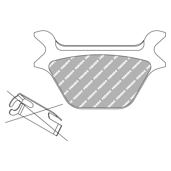 Ferodo, brake pads. Sintered SG-compound