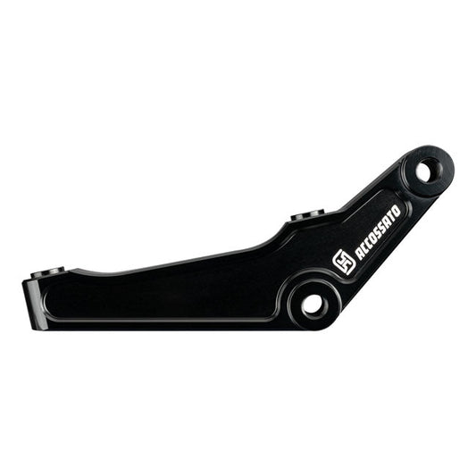 Accossato, brake caliper bracket set. 108mm L/R front. Black