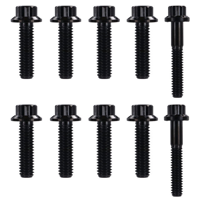 Arlen Ness, transm. side cover & trap door 12-point bolt kit